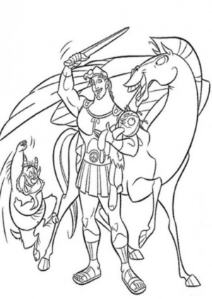 Disegno di Hercules da stampare e colorare 25