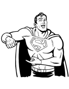 Disegno di Superman da stampare e colorare 10