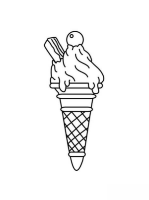 Disegno di gelato da stampare e colorare 20