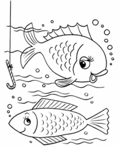 Disegno di pesce da stampare e colorare 289
