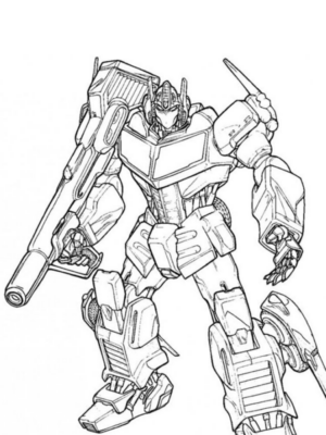 Disegno di Transformers da stampare e colorare 39