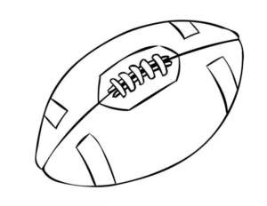Disegno di football americano da stampare e colorare 20