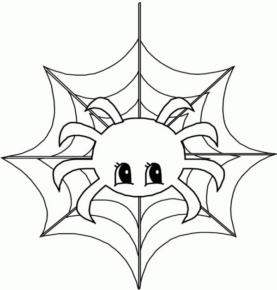 Disegno di ragno da stampare e colorare 17