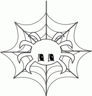 Disegno di ragno da stampare e colorare 17