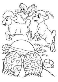 Disegno di uovo di Pasqua da stampare e colorare 116