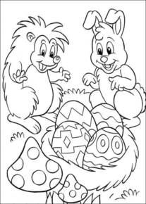Disegno di uovo di Pasqua da stampare e colorare 134
