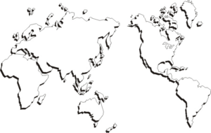 Disegno di cartina geografica da stampare e colorare 5