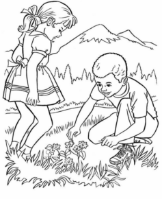 Disegno di bambino da stampare e colorare 230