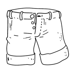 Disegno di pantalone da stampare e colorare 11