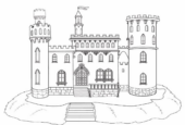 Disegni di Castelli da colorare