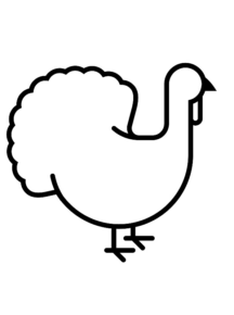 Disegno di tacchino da stampare e colorare 28