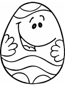 Disegno di uovo di Pasqua da stampare e colorare 21