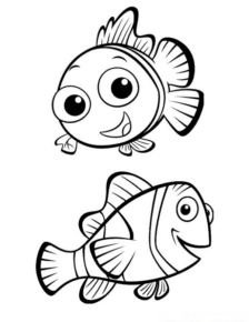 Disegno di pesce da stampare e colorare 251