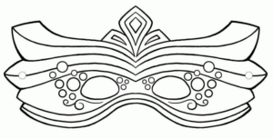 Disegno di maschera da stampare e colorare 115