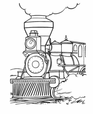 Disegno di treno da stampare e colorare 90