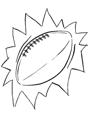 Disegno di football americano da stampare e colorare 89 Disegno di football americano da stampare e colorare 89