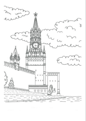 Disegno di monumento famoso da stampare e colorare 23 Disegno di monumento famoso da stampare e colorare 23