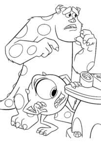 Disegno di Monsters & Co da stampare e colorare 7