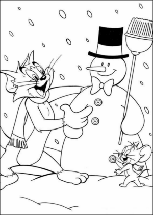 Disegno di Tom e Jerry da stampare e colorare 75