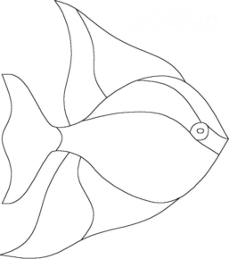 Disegno di pesce da stampare e colorare 234