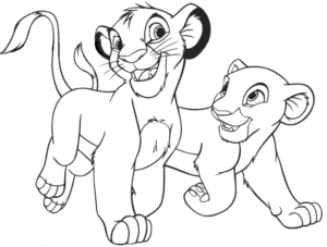 Disegno di Re Leone da stampare e colorare 72