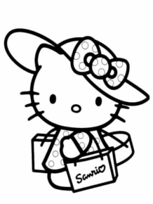 Disegno di Hello Kitty da stampare e colorare 230