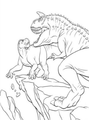 Disegno di Ceratosauro da stampare e colorare 2
