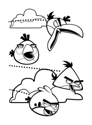 Disegno di Angry birds da stampare e colorare 86