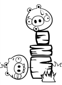 Disegno di Angry birds da stampare e colorare 76