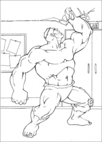 Disegno di Hulk da stampare e colorare 10