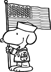 Disegno di Snoopy da stampare e colorare 16