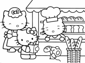 Disegno di Hello Kitty da stampare e colorare 233