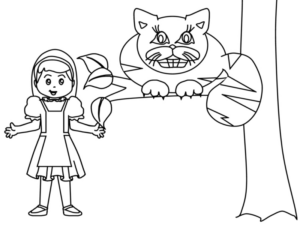 Disegno di Alice nel paese delle meraviglie da stampare e colorare 18