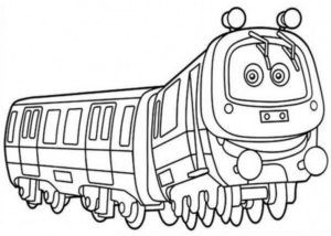 Disegno di treno da stampare e colorare 75