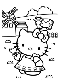 Disegno di Hello Kitty da stampare e colorare 113