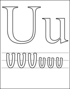 Disegno di lettera dell’alfabeto da stampare e colorare 227 Disegno di lettera dell’alfabeto da stampare e colorare 227