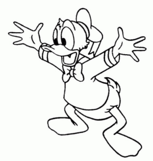 Disegno di Paperino da stampare e colorare 71