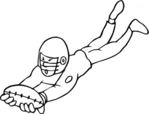 Disegno di football americano da stampare e colorare 93 Disegno di football americano da stampare e colorare 93
