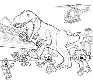 Disegno di LEGO Jurassic World da stampare e colorare
