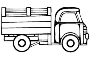 Disegno di mezzo da lavoro da stampare e colorare 3 Disegno di mezzo da lavoro da stampare e colorare 3