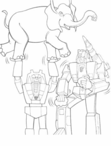 Disegno di Transformers da stampare e colorare 107