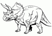 Disegni di Triceratopi da colorare