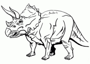 Disegno di Triceratopo da stampare e colorare 56