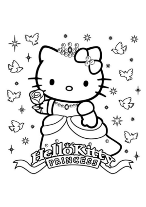 Disegno di Hello Kitty da stampare e colorare 170
