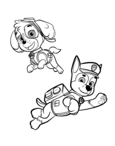 Disegno di Paw Patrol – Cane pompiere da stampare e colorare 18