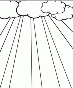 Disegno di nuvola da stampare e colorare 1