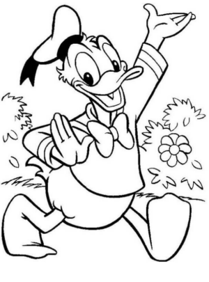 Disegno di Paperino da stampare e colorare 18