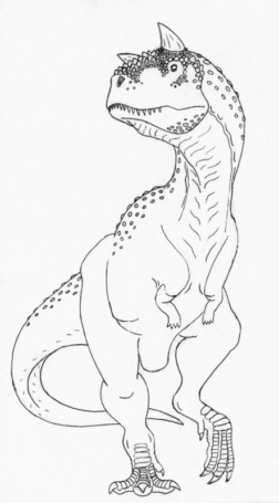 Disegno di Ceratosauro da stampare e colorare 6