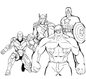Disegno di Hulk da stampare e colorare 78