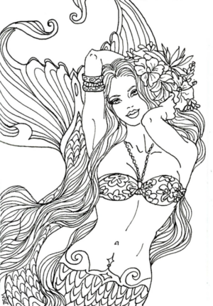 Disegno di sirena da stampare e colorare 31